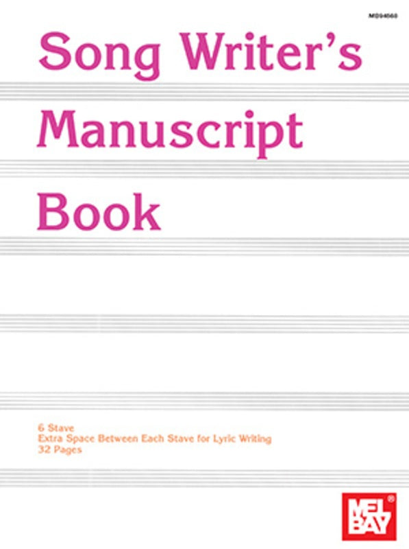 Music Script Book Song Writer'S Manuscript Book – Music2u.com.au