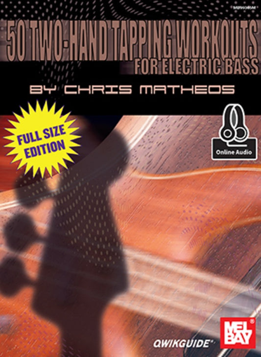 50 Two Hand Tapping Workouts For Electric Bass Bk/Ola