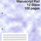 Mark 1 Manuscript Pad 12 Stave 100 Pages - Music2u