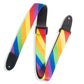 Levy Diagonal Rainbow Pattern Kids Guitar Strap 1 1/2" Wide
