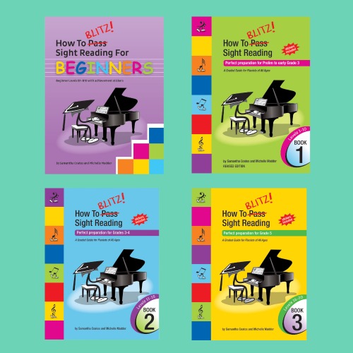 Blitz Sight Reading Teacher's Bundle - Sight Reading Beginner + Books 1-3 (2025+ Editions)