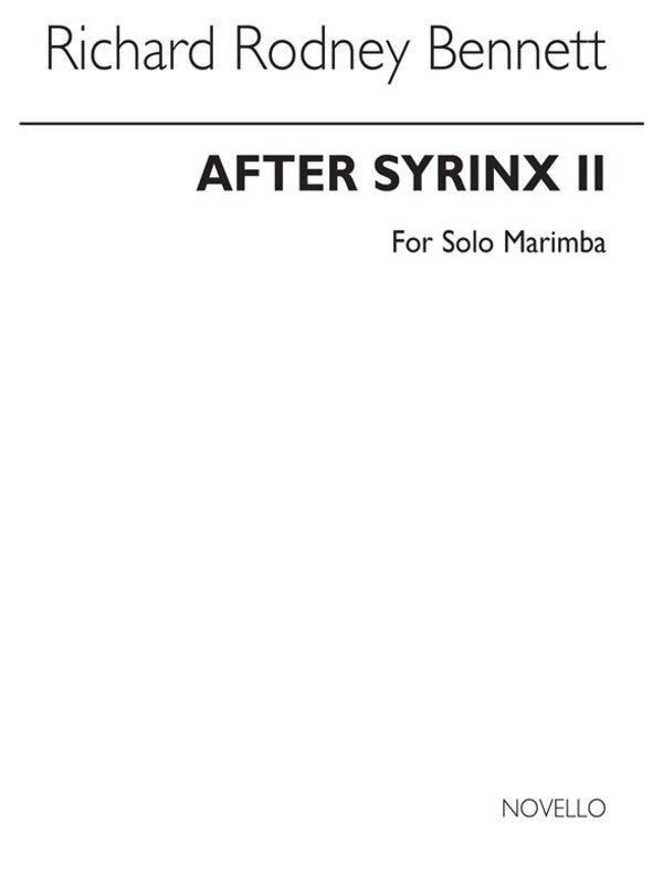 Bennett After Syrinx Ii Marimba(Arc)
