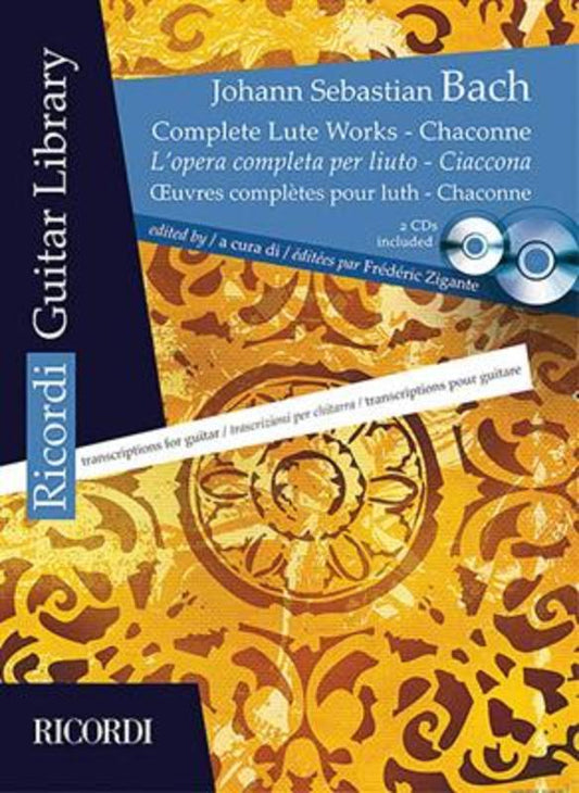 Complete Lute Works Chaconne For Guitar Bk/2Cd
