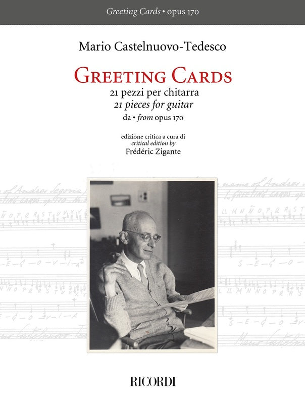 Castelnuovo-Tedesco - Greeting Cards 21 Pieces Guitar