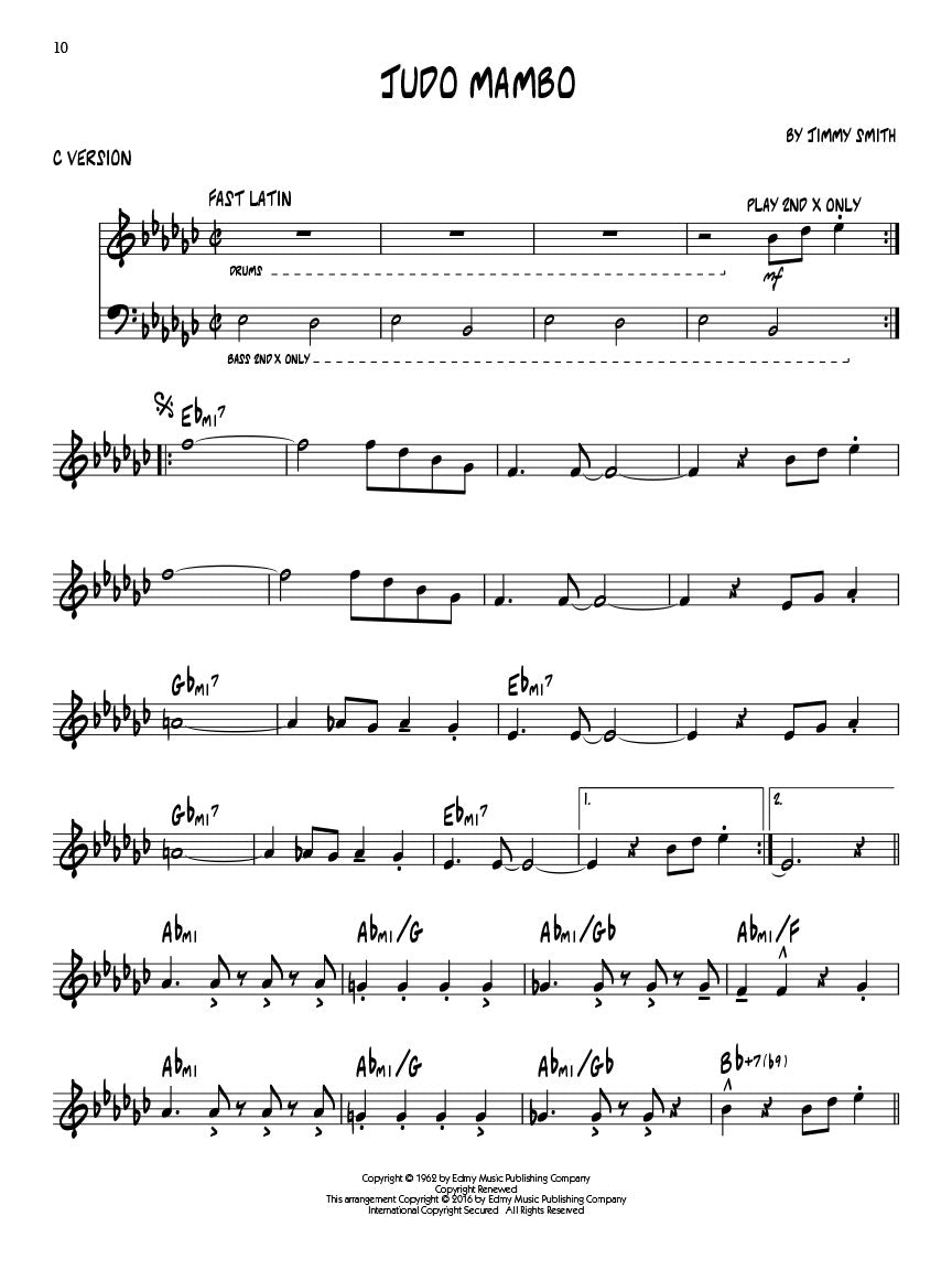 Jimmy Smith - Jazz Play Along Volume 184 Book/Ola