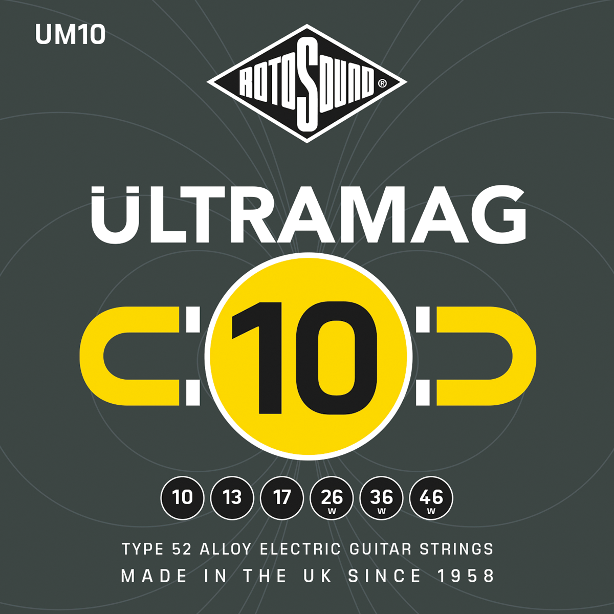 Rotosound RUM10 Ultramag Electric Set 10 - 46