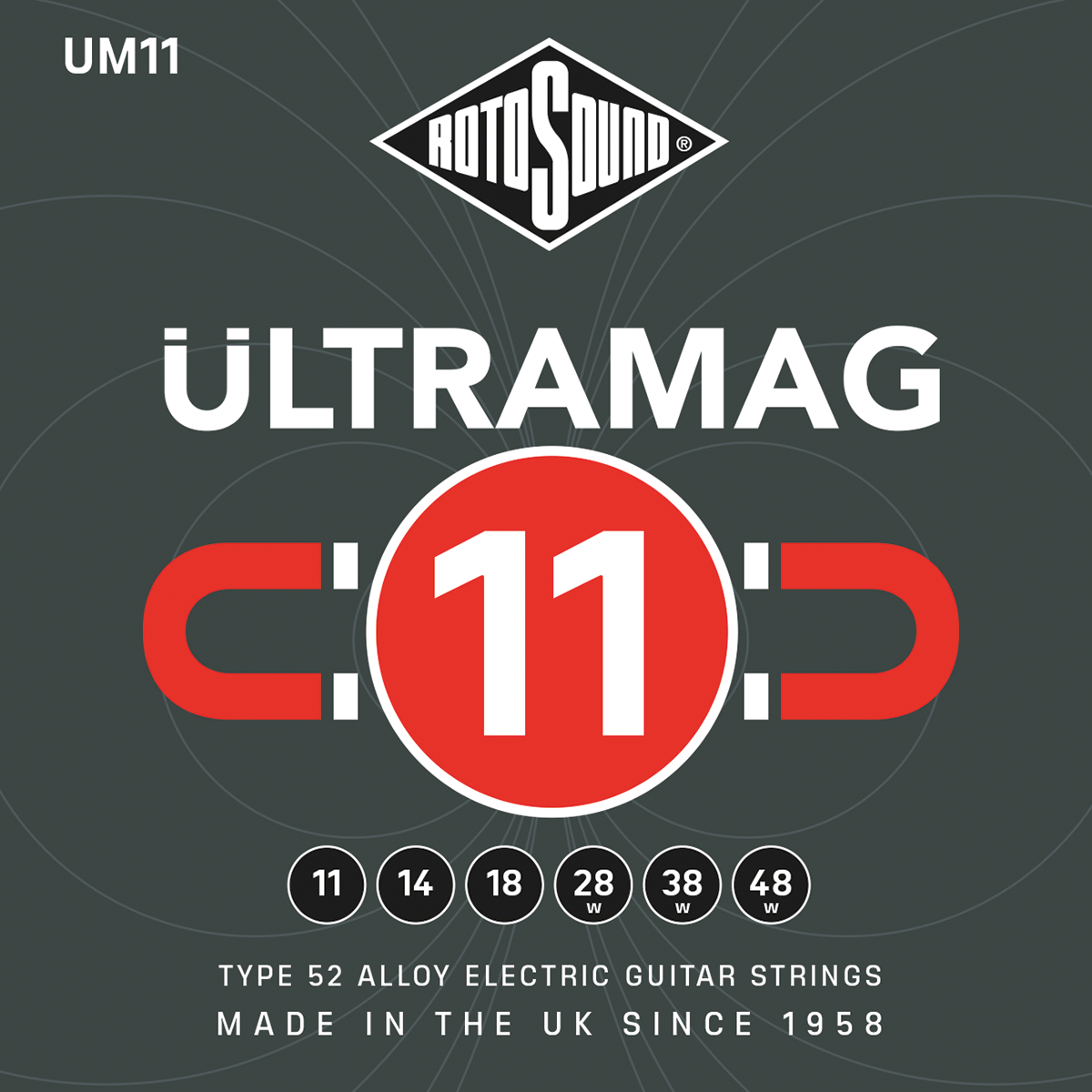 Rotosound RUM11 Ultramag Electric Set 11 - 48