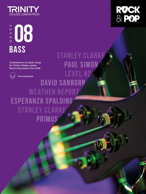 Trinity Rock & Pop Bass Grade 8 2018 Book