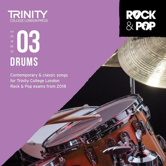 Trinity Rock & Pop Drums Grade 3 Cd 2018