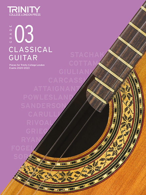 Trinity Classical Guitar Pieces 2020-2023 Grade 3 Book
