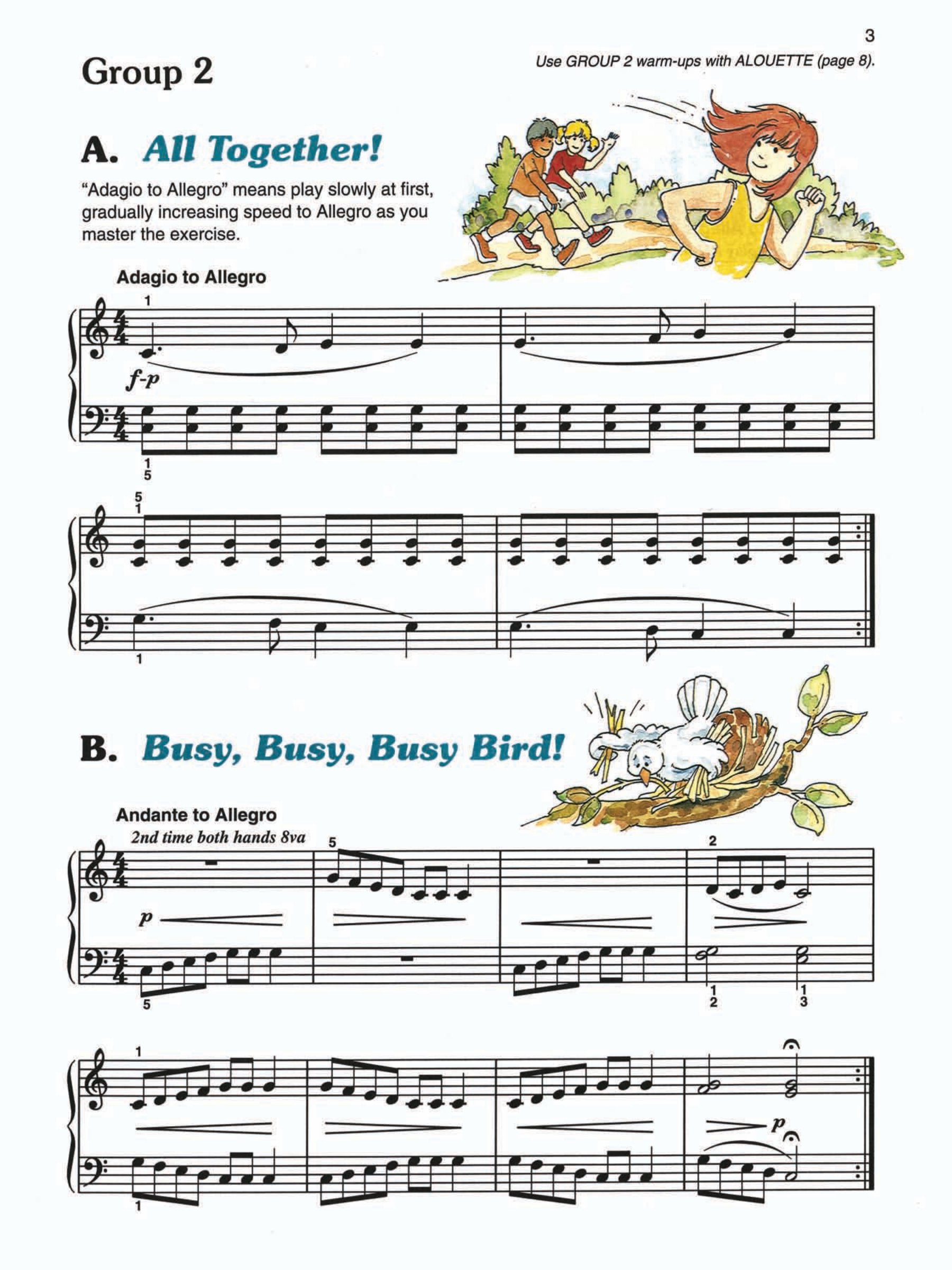 Alfred's Basic Piano Prep Course - Technic Level E Book