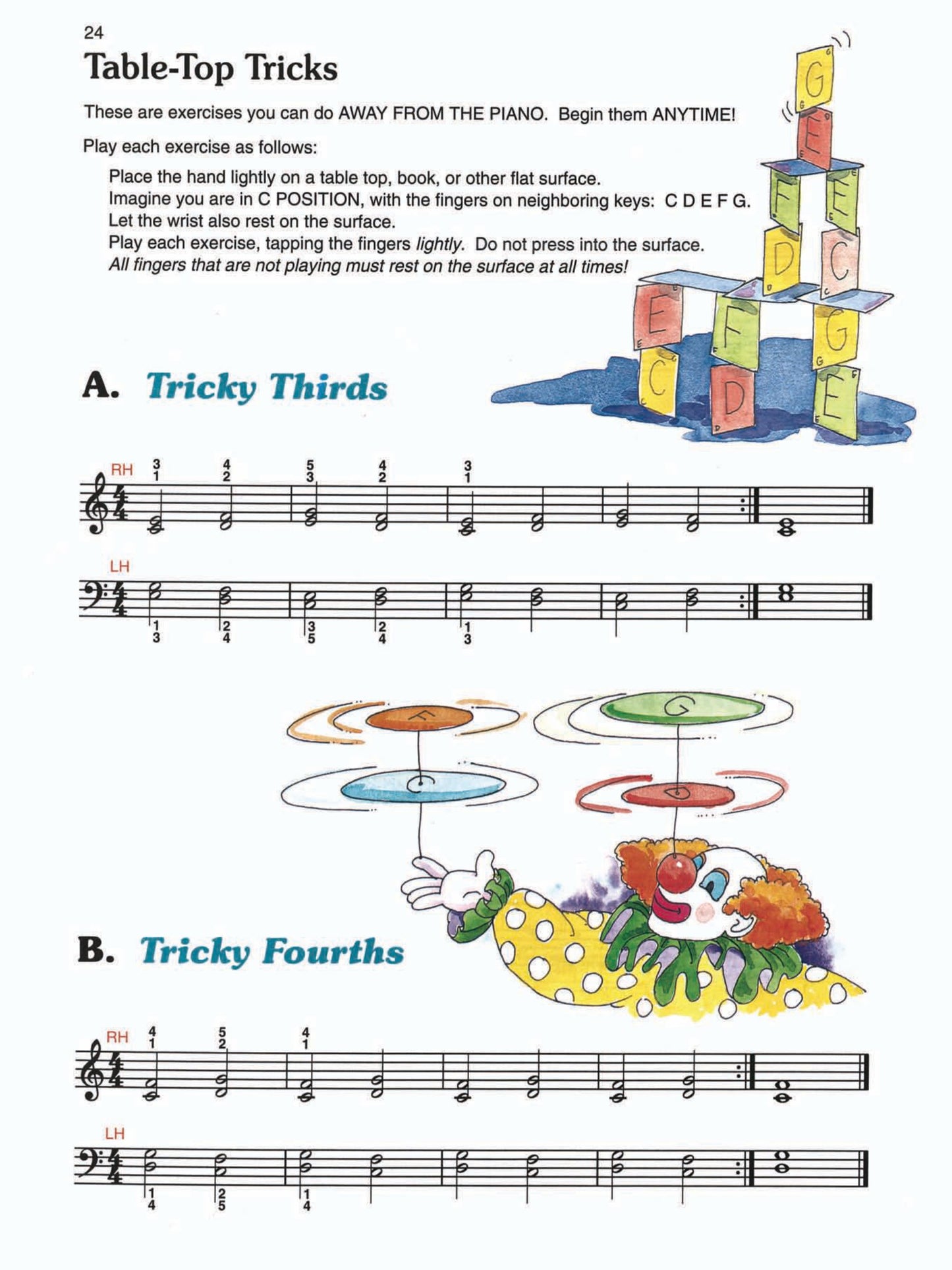Alfred's Basic Piano Prep Course - Technic Level E Book