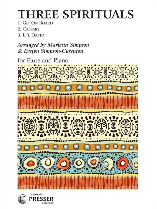 Three Spirituals For Flute/Piano
