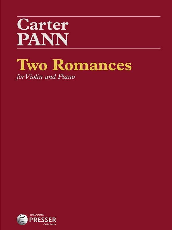 Pann - Two Romances Violin/Piano
