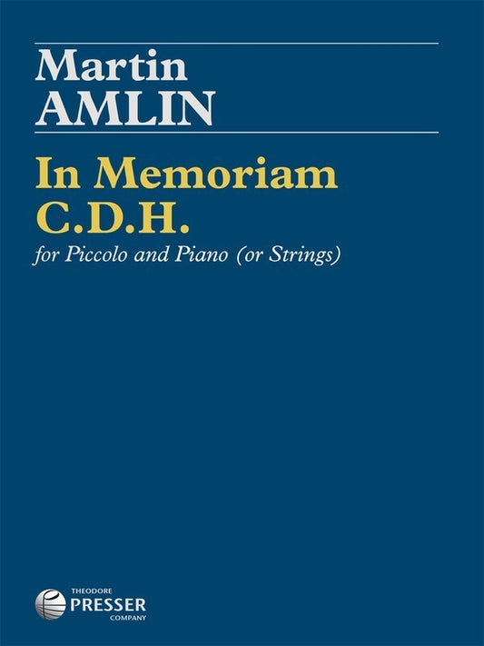 Amlin - In Memoriam Cdh Piccolo/Piano