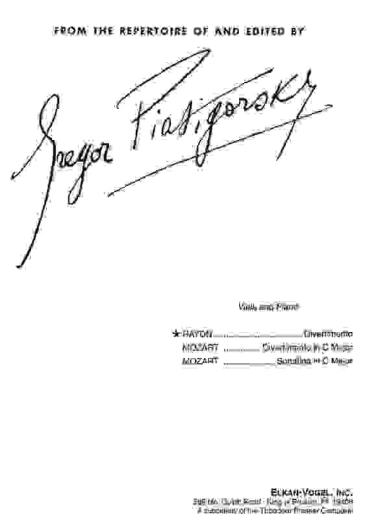 Divertimento - Viola with Piano Accompaniment Book