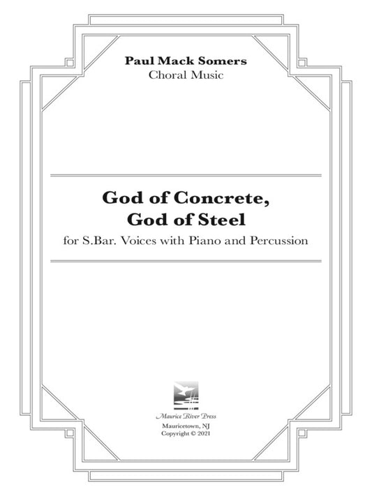 God Of Concrete God Of Steel Sbar/Piano
