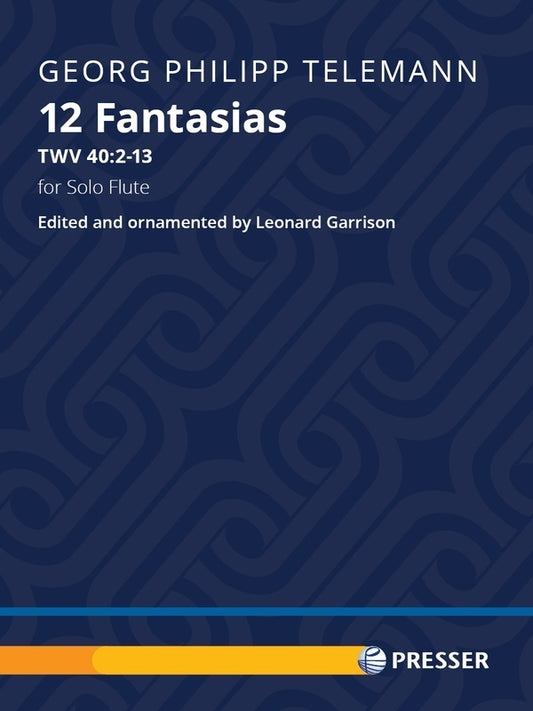 Telemann - 12 Fantasias For Solo Flute Ed Garrison