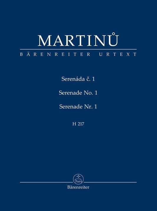 Martinu - Serenade No 1 H 217 Study Score