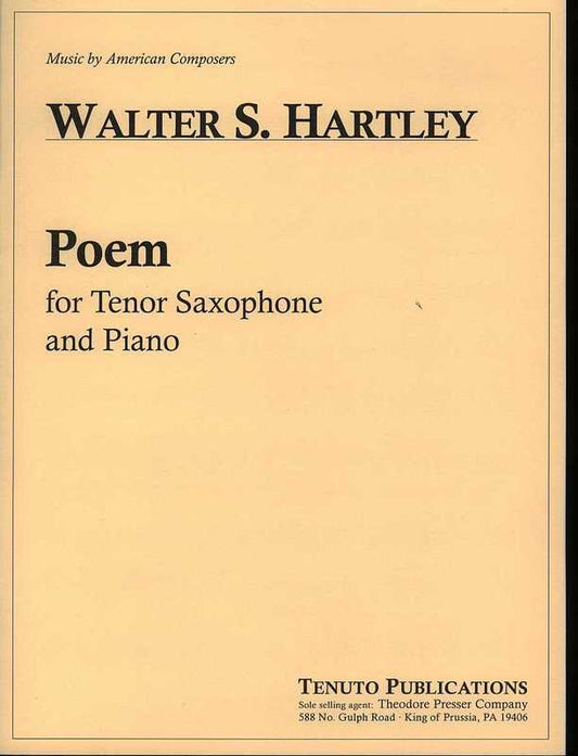 Hartley - Poem For Tenor Sax/Piano