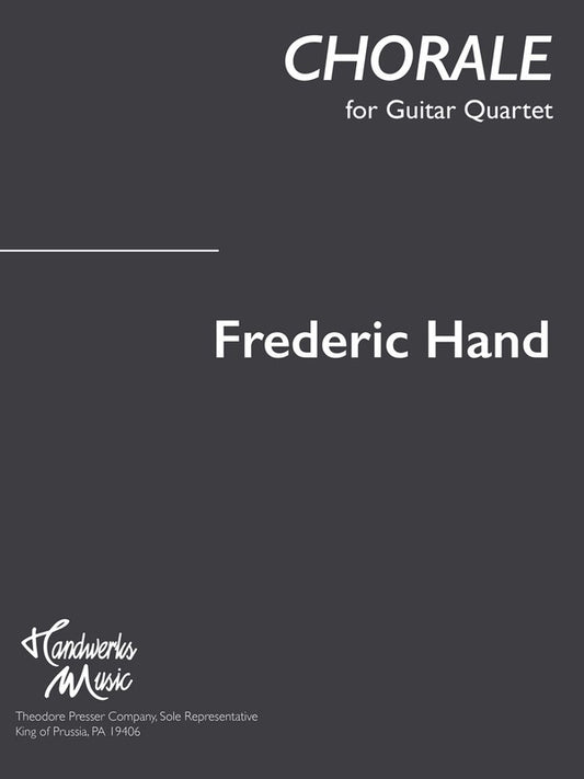 Hand - Chorale For Guitar Quartet