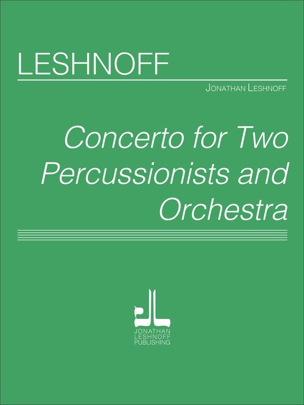 Leshnoff - Concerto For 2 Percussionist/Orch Score