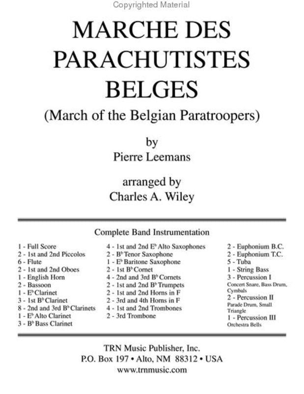 Marche Des Parachutists Belges Cb3.5