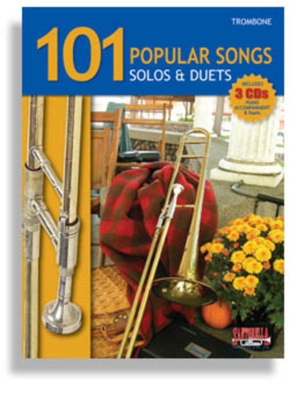 101 Popular Songs Trombone Book/3Cd