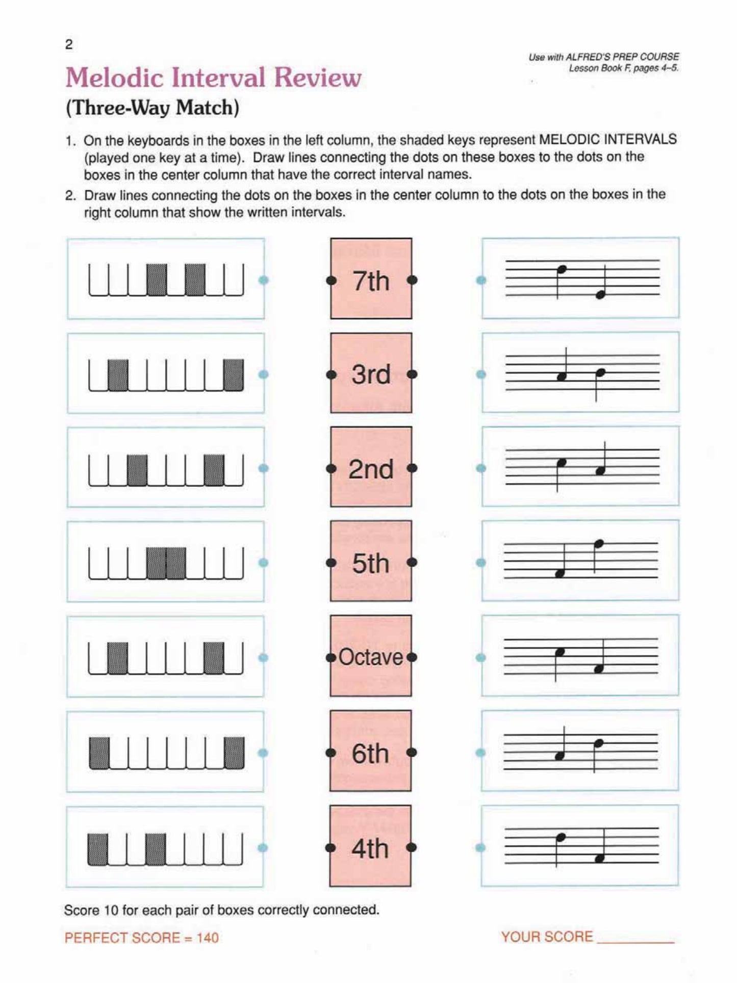 Alfred's Basic Piano Prep Course - Theory Level F Book