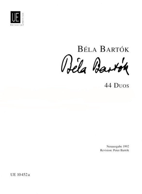 Bartok - 44 Duos Bk 1 Nos 1-25 2 Violins
