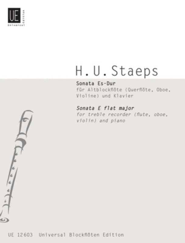 Staeps - Sonata E Flat Major For Treble Recorder/Piano