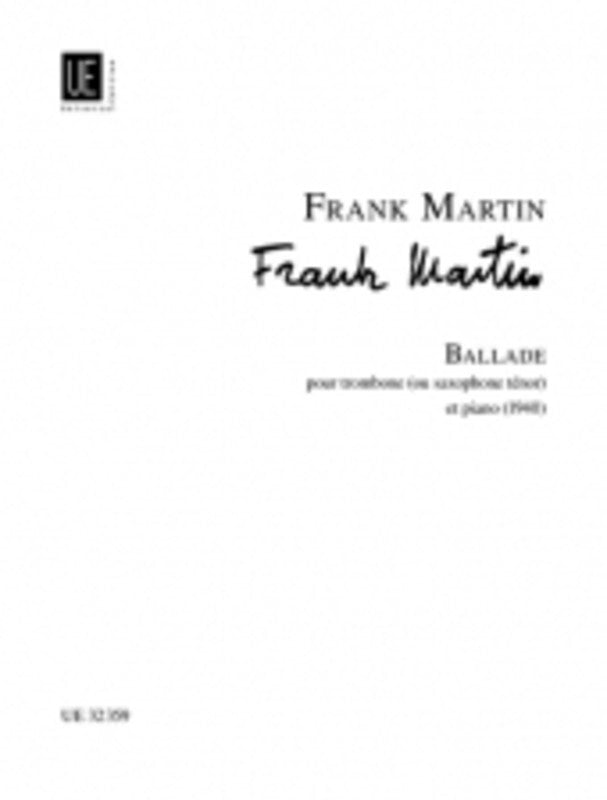 Martin - Ballade Trombone (Or Tenor Sax) Piano
