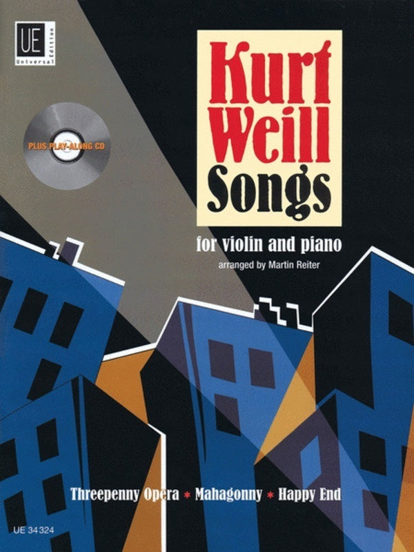 Kurt Weill Songs For Violin/Piano Bk/Cd Arr Reiter