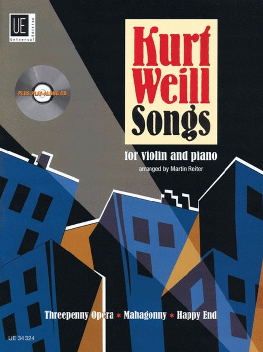 Kurt Weill Songs For Violin/Piano Bk/Cd Arr Reiter