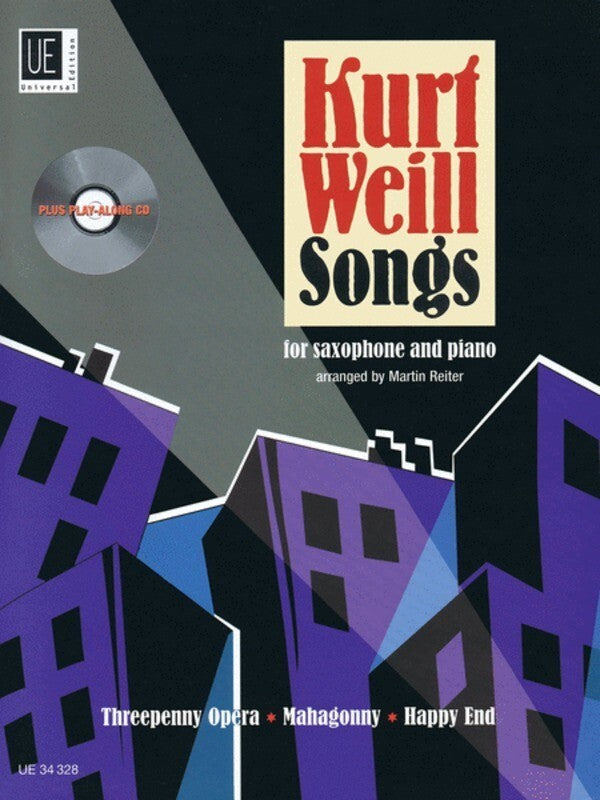 Kurt Weill Songs Sax/Piano Bk/Cd