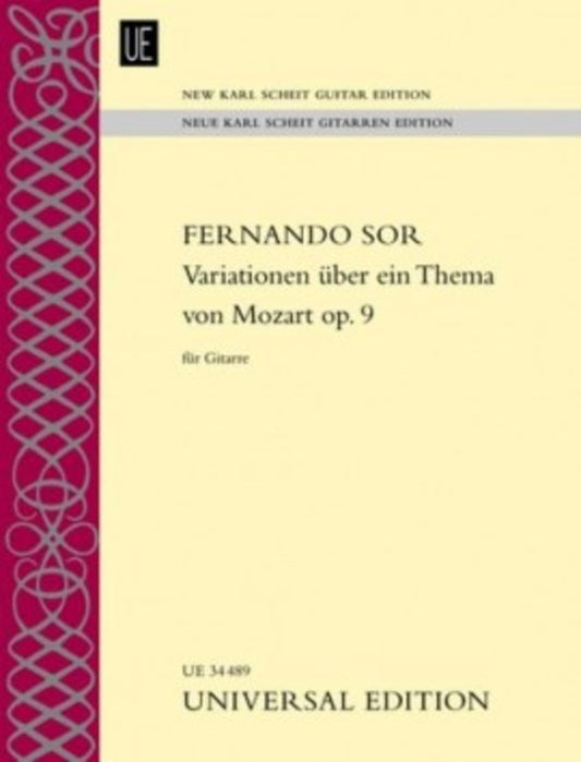 Sor - Variations On A Theme Of Mozart Op 9 Guitar