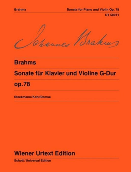 Brahms - Sonata G Major Op 78 Violin/Piano