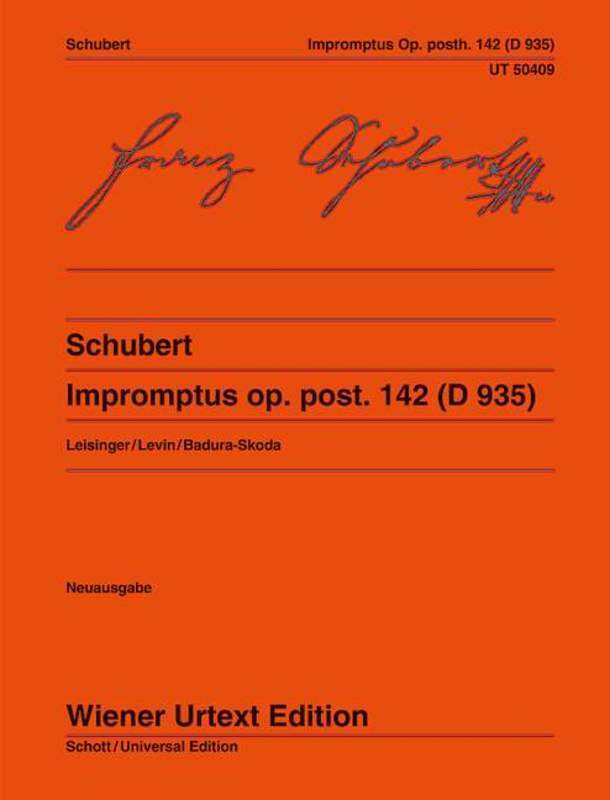 Schubert - Impromptus Op Posth 142 D 935 Urtext