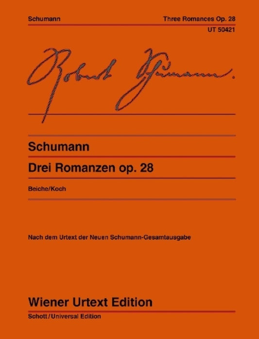 Schumann - 3 Romances Op 28 For Piano