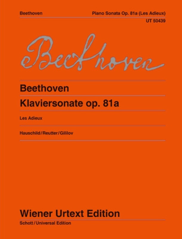 Beethoven - Sonata Op 81A Les Adieux For Piano