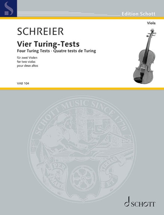 Schreier - Four Turing Tests For 2 Violas