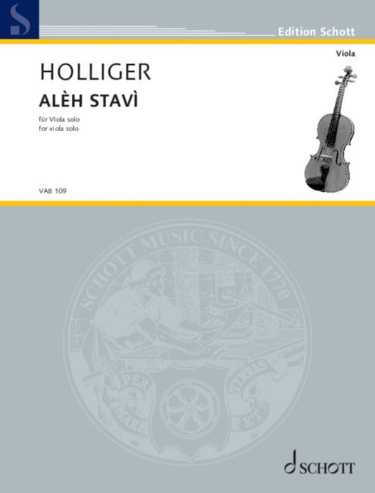 Holliger - Aleh Stavi Version For Solo Viola