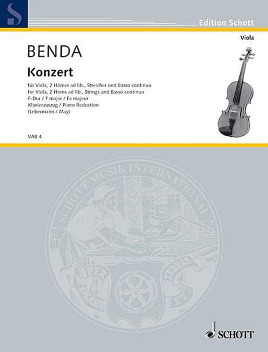 Benda - Concerto F Major Viola/Piano