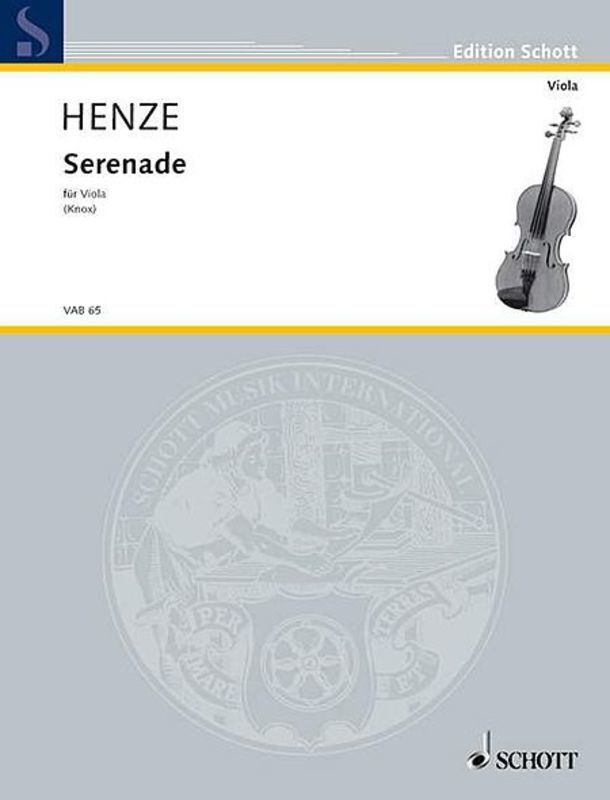 Henze - Serenade For Solo Viola