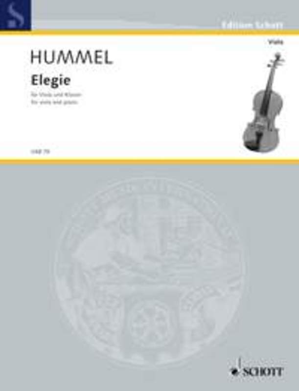 Hummel - Elegie After Op 103B Viola/Piano