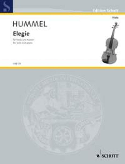 Hummel - Elegie After Op 103B Viola/Piano