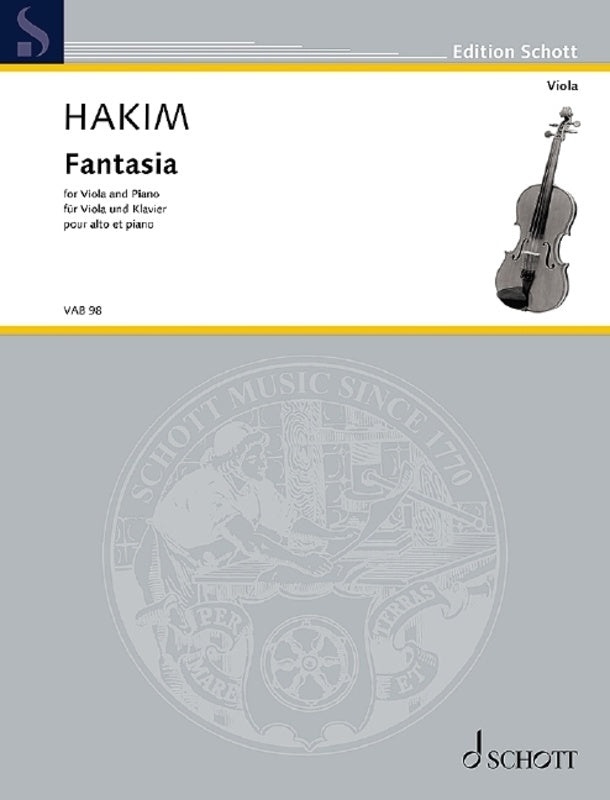 Hakim - Fantasia For Viola/Piano