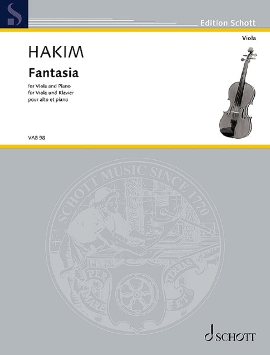 Hakim - Fantasia For Viola/Piano