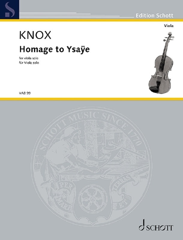 Knox - Homage To Ysaye For Viola Solo
