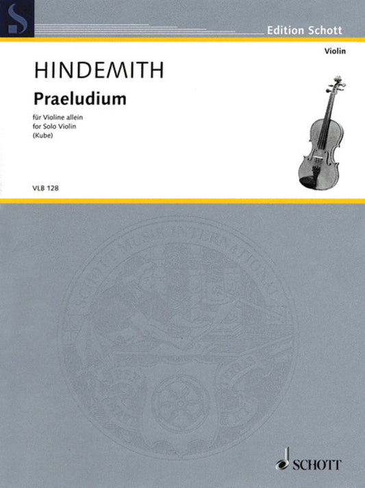 Hindemith - Praeludium For Violin/Piano